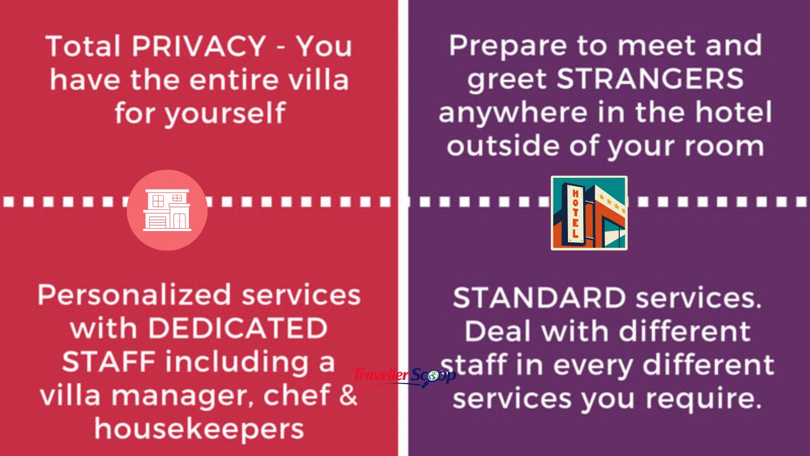 Priivate villas vs luxury hotels