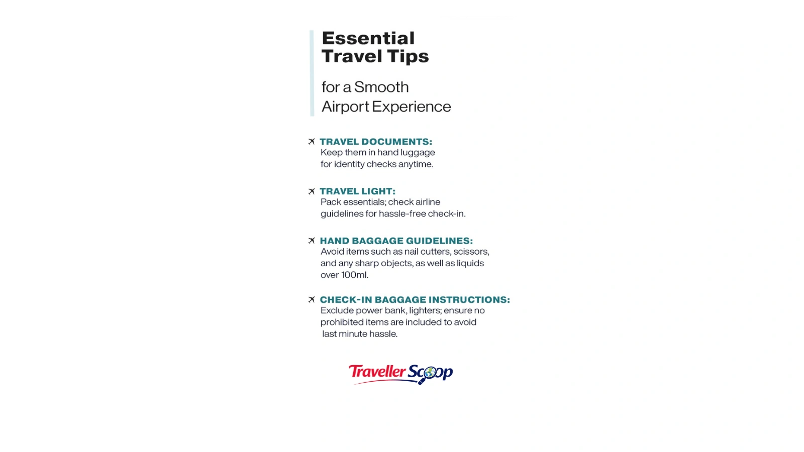 Travel tips for a smooth airport experience Travel tips for a smooth airport experience