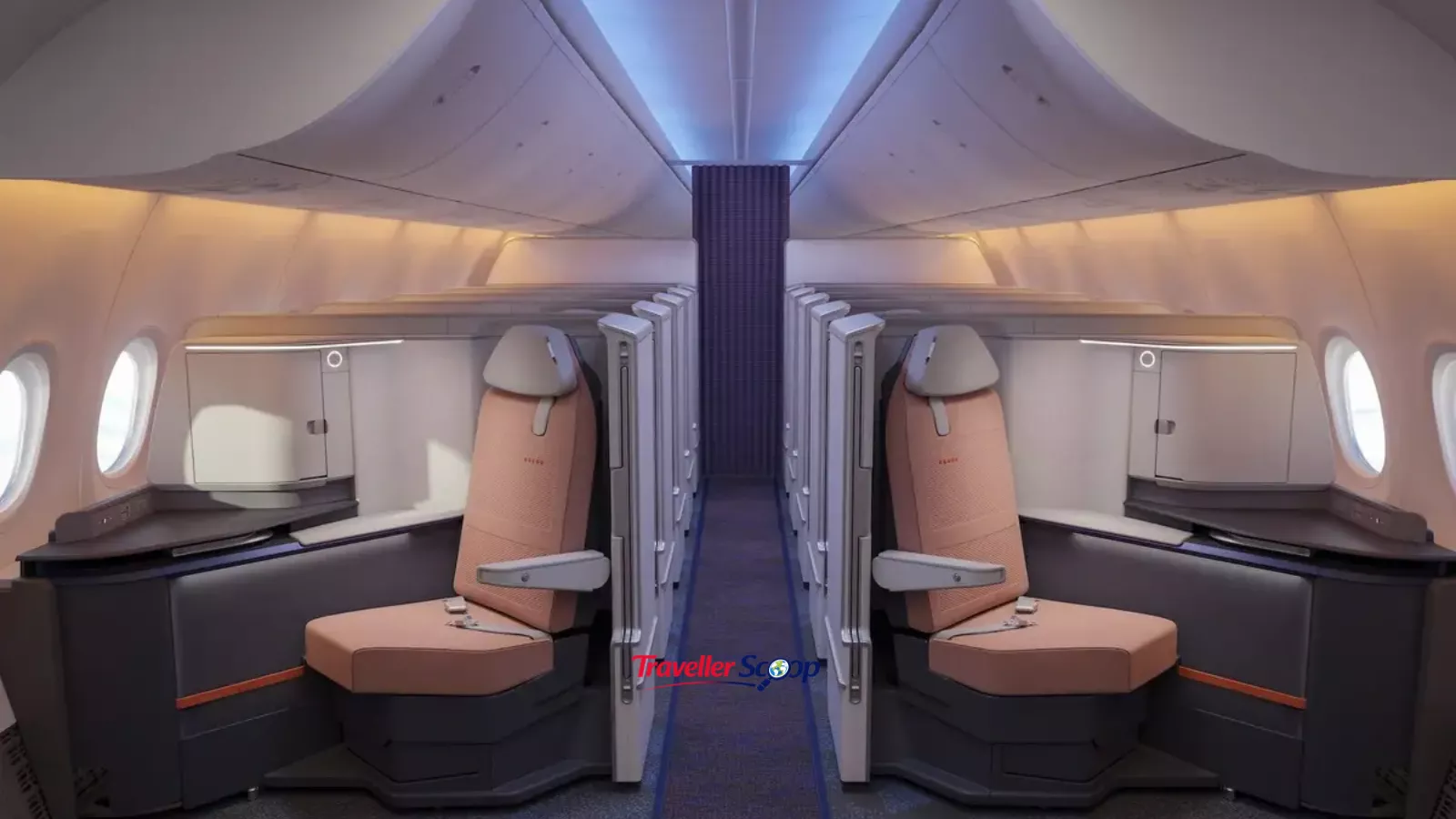 business class lie flat seat long haul flight
