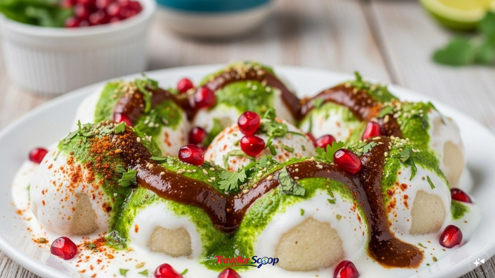 Creamy dahi bhalla served at famous Delhi Street Foods Creamy dahi bhalla served at famous Delhi Street Foods