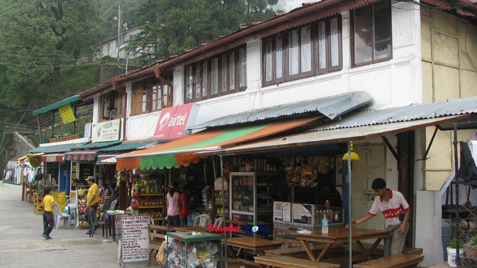 Famous street food in Mussoorie near Mall Road with mountain views” Famous street food in Mussoorie near Mall Road with mountain views”