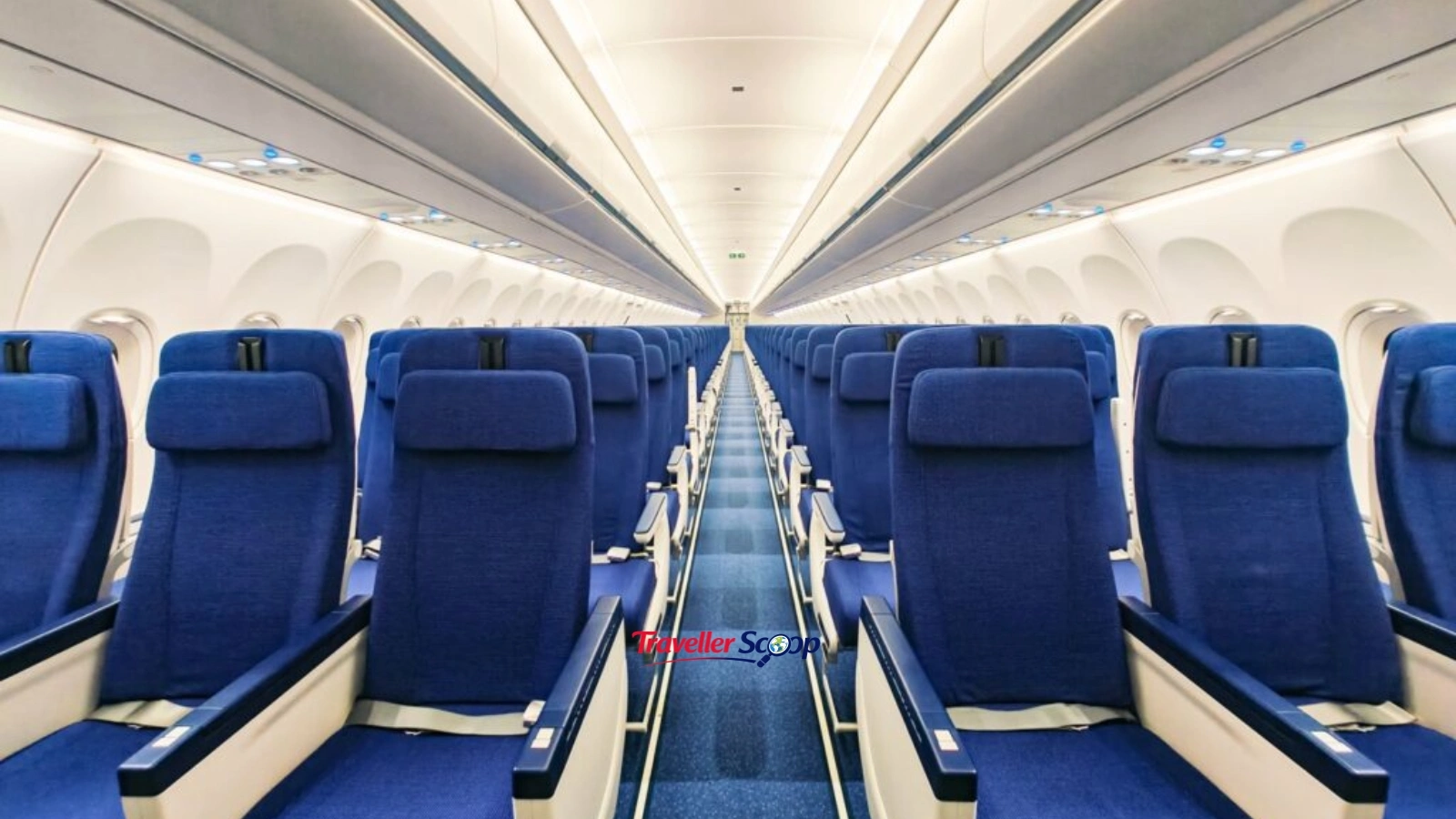 IndiGo domestic flight from Delhi to Mumbai cabin interior IndiGo domestic flight from Delhi to Mumbai cabin interior