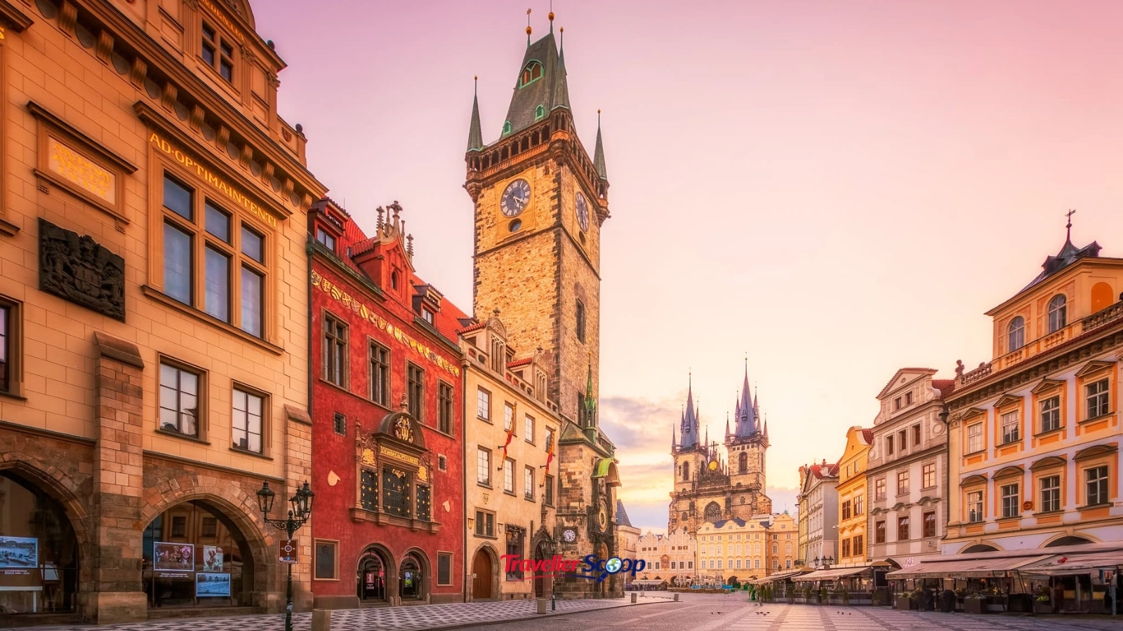 Prague Old Town Square at sunrise — one of the most iconic walkable cities in the world