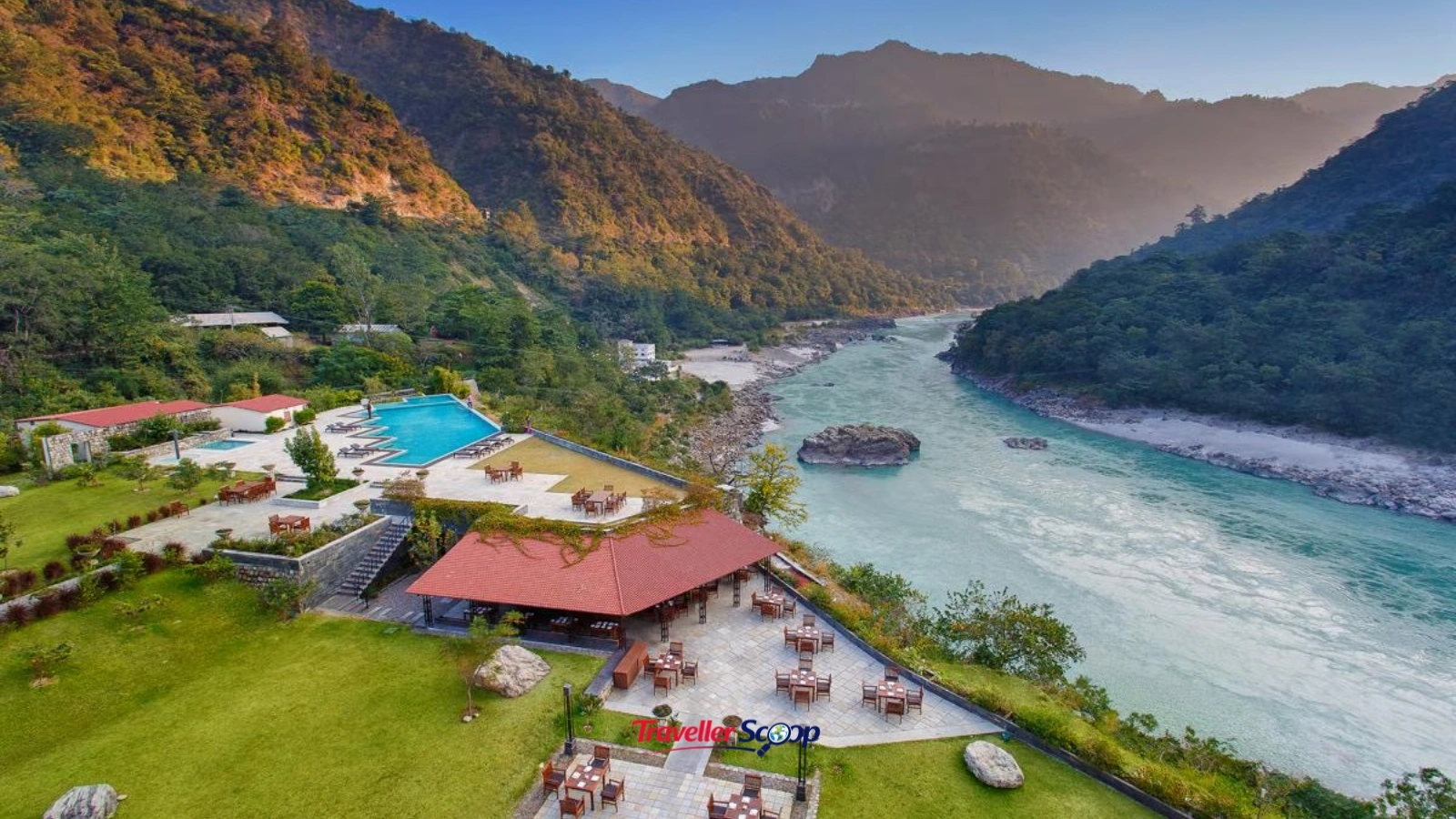 Rishikesh riverside ghats and Mussoorie hill station Rishikesh riverside ghats and Mussoorie hill station