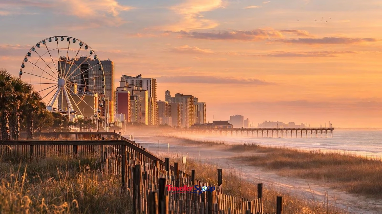 Myrtle Beach South Carolina boardwalk in August — an affordable U.S. destination for families Myrtle Beach South Carolina boardwalk in August — an affordable U.S. destination for families