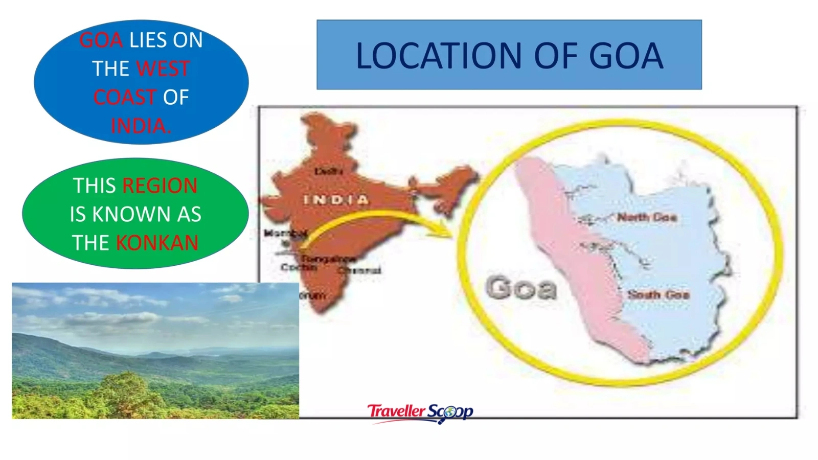 map showing location of Goa and Pondicherry on India coastline