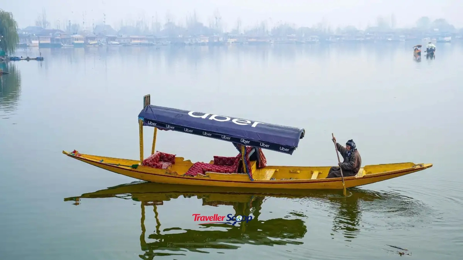 Tourists enjoying shikara ride on Dal Lake Srinagar Tourists enjoying shikara ride on Dal Lake Srinagar