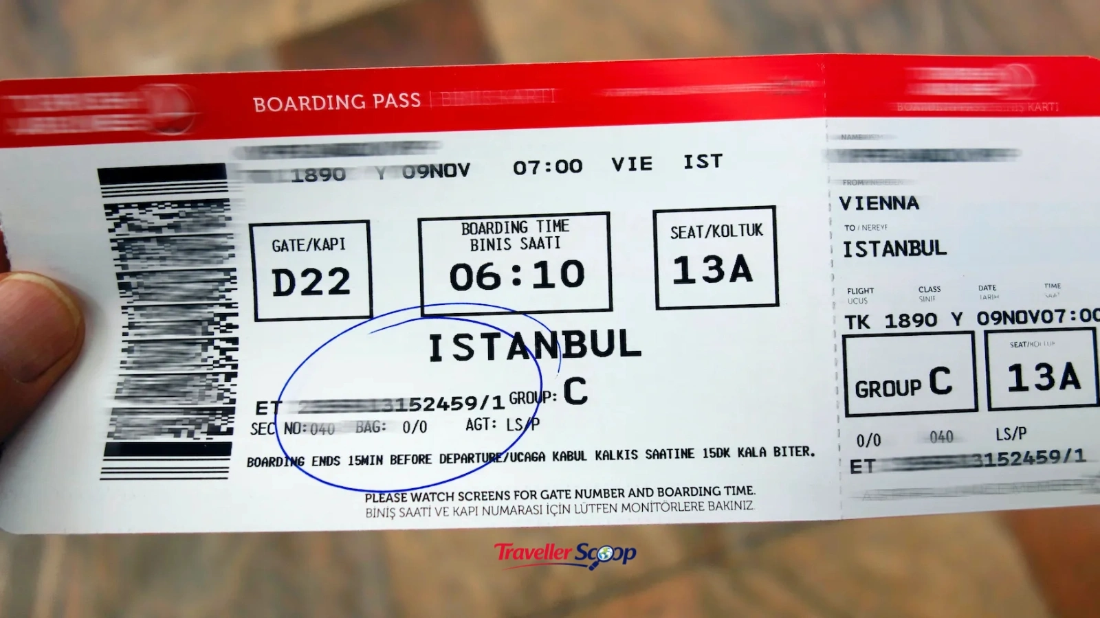 Boarding pass barcode scan showing how shocking airport habits Boarding pass barcode scan showing how shocking airport habits