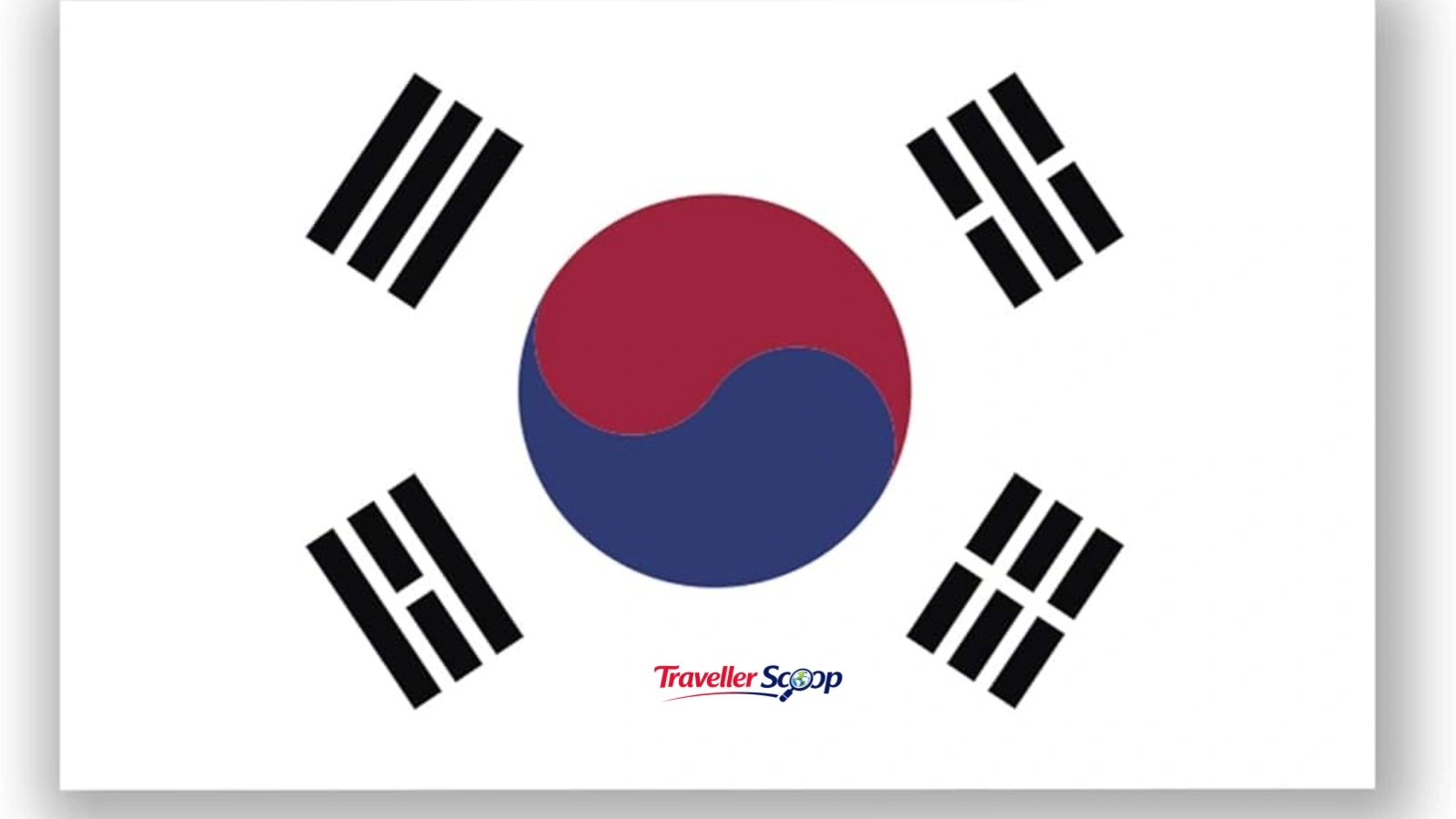 Split-screen graphic of a laptop and the South Korean flag Split-screen graphic of a laptop and the South Korean flag