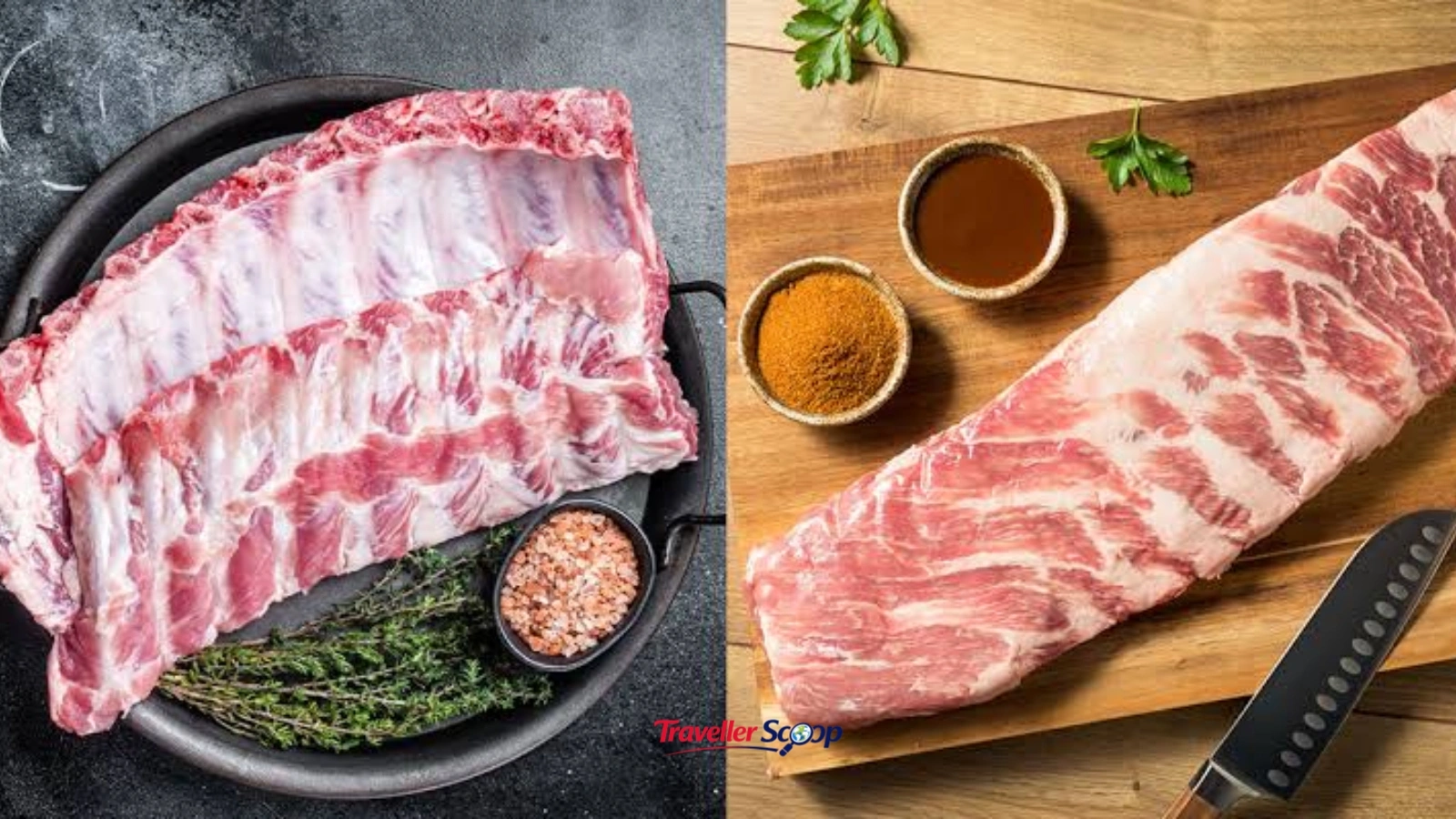 St. Louis-style spare ribs trimmed rectangular St. Louis-style spare ribs trimmed rectangular