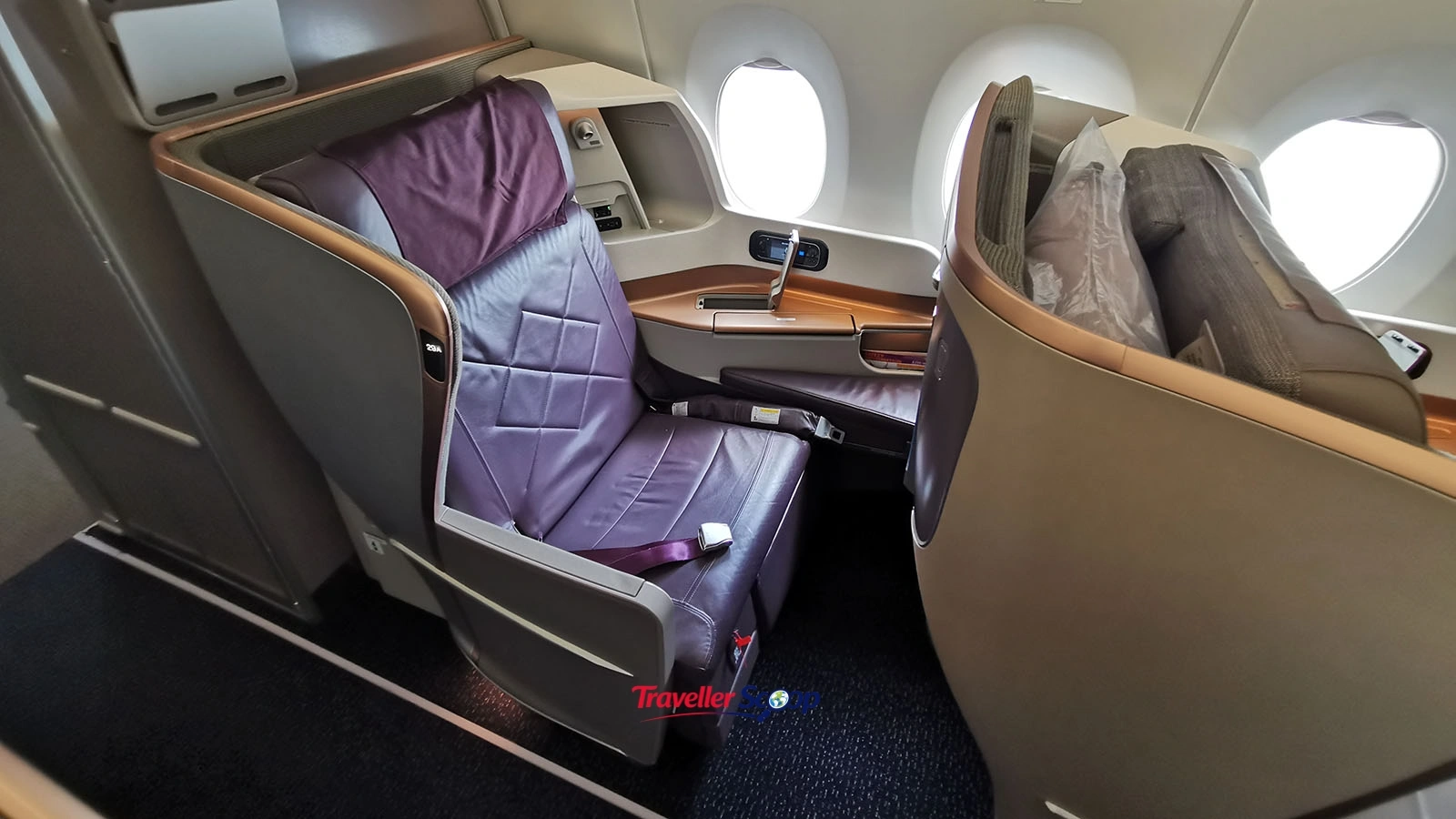 Singapore Airlines longest flight New York to Singapore business class cabin Singapore Airlines longest flight New York to Singapore business class cabin