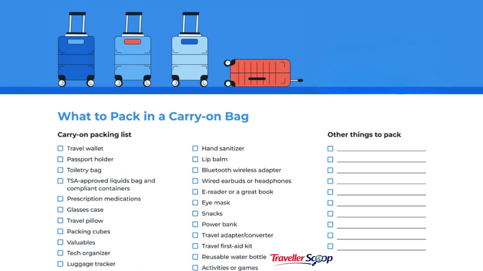 packing checklist for first international flight