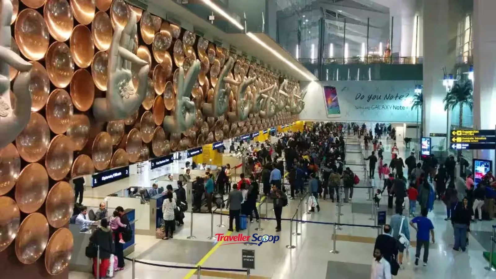 IGI Airport busiest airport in the world 2026 departure terminal crowd IGI Airport busiest airport in the world 2026 departure terminal crowd