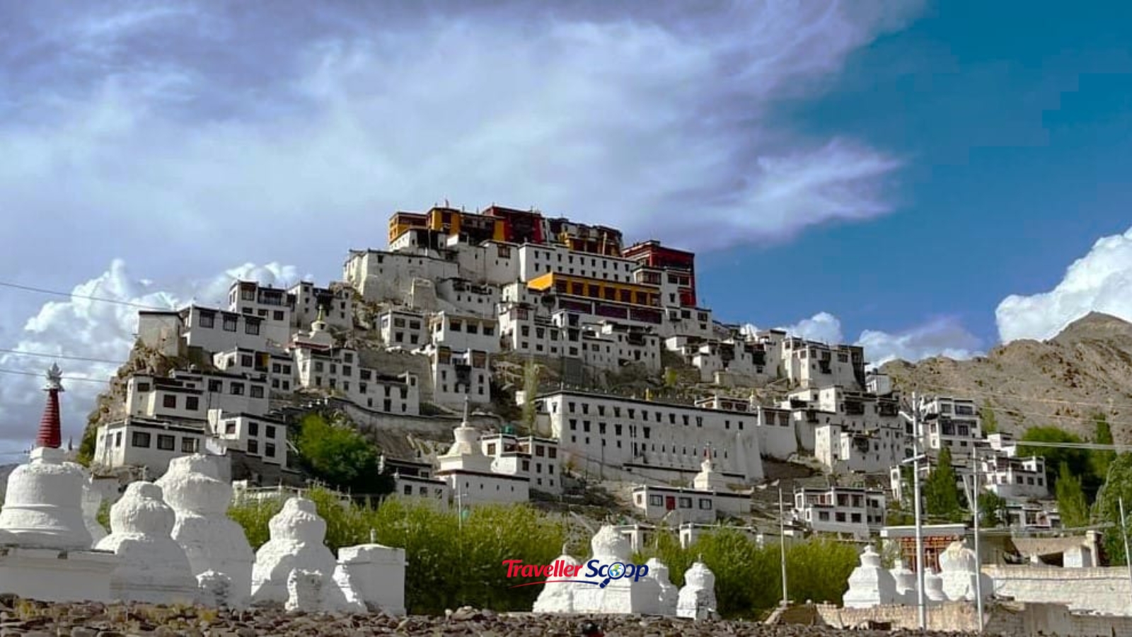Leh Ladakh town view near best hotels in Ladakh