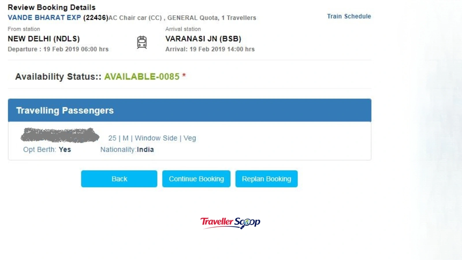 Vande Bharat chair car fare compared to domestic flight ticket price 2026