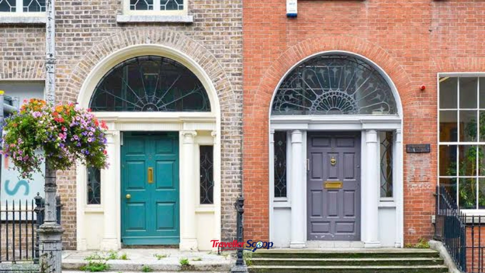 colourful Georgian doors in Dublin city centre colourful Georgian doors in Dublin city centre