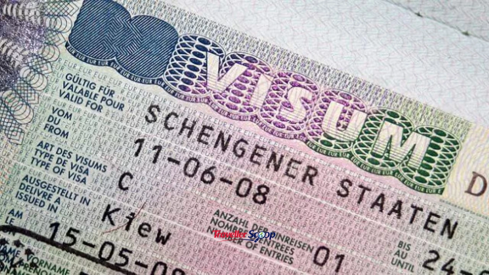 Multiple-entry Schengen visa for Indians under the cascade rule shown beside a map of Europe