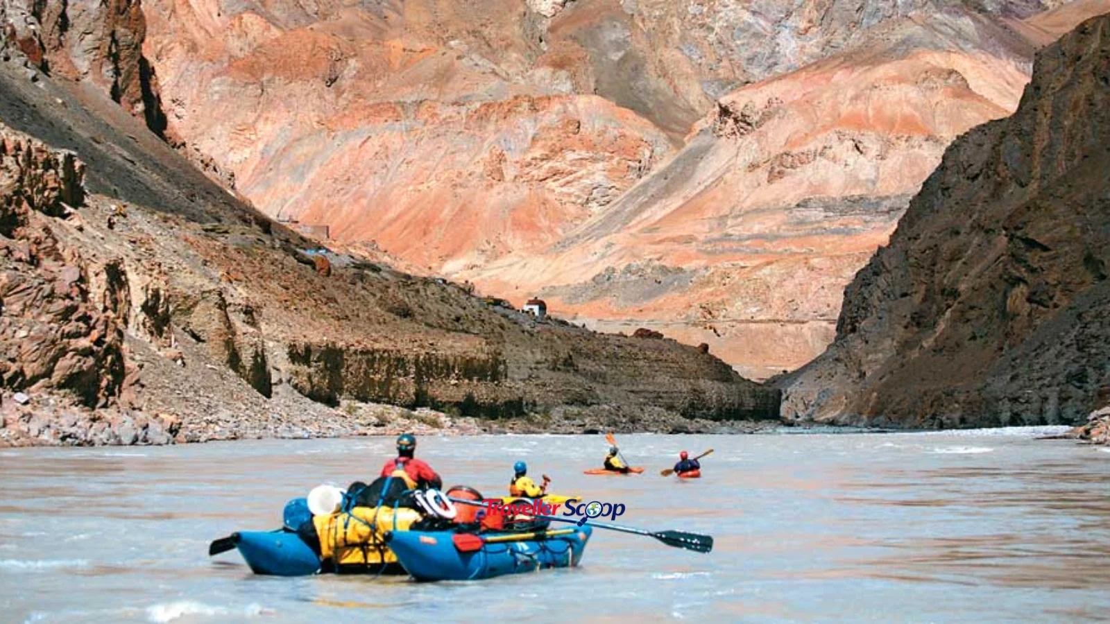 Zanskar River rafting during Leh Ladakh in June Zanskar River rafting in Leh, Ladakh, in June