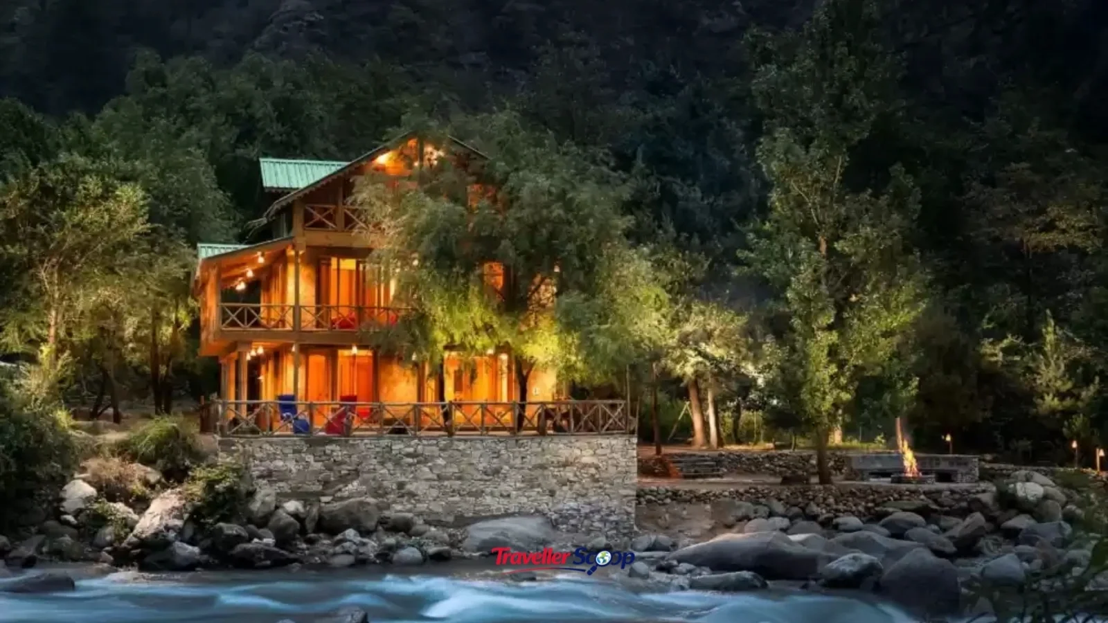 Tirthan Valley river and cottage stay in Himachal Pradesh in September